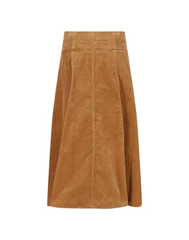 폴로 랄프로렌 [해외직구] 26FW 폴로 랄프로렌 롱 스커트 211 B17568 001 Brown 착용컷
