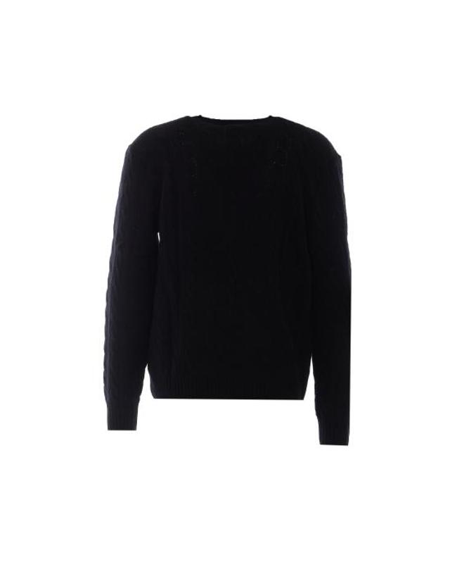 폴로 랄프로렌 [해외직구] 26FW 폴로 랄프로렌 케이블 니트 스웨터 710876762001 POLO BLACK 착용컷