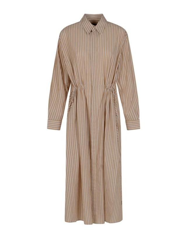 폴로 랄프로렌 [해외직구] 26SS 폴로 랄프로렌 롱 원피스 211A96364 002 CLASSIC CAMEL WHITE 착용컷