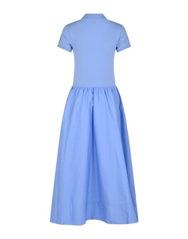 폴로 랄프로렌 [해외직구] 26FW 폴로 랄프로렌 미디 원피스 211B17443 002 DRESS SHIRT BLUE 착용컷
