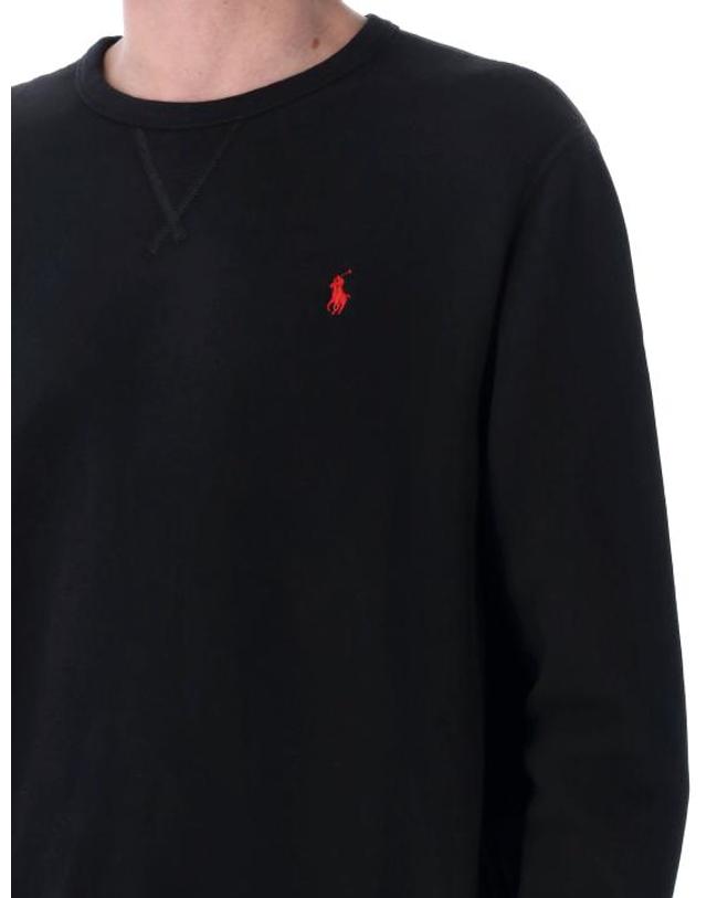 폴로 랄프로렌 [해외직구] 26FW 폴로 랄프로렌 포니 로고 자수 맨투맨 710766772001 NERO 착용컷