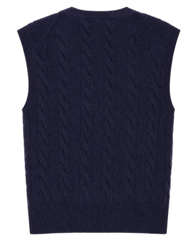 폴로 랄프로렌 [해외직구] 26FW 폴로 랄프로렌 니트웨어 211949994 500HUNTERNAVY Blue 착용컷