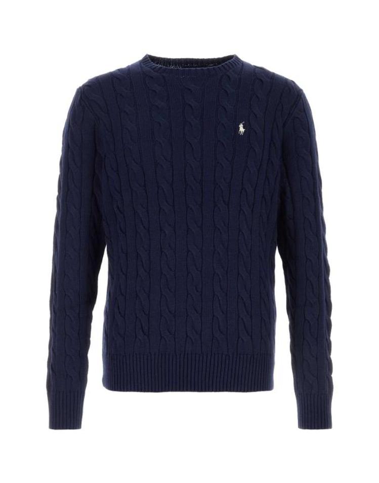 POLO RALPH LAUREN [해외] 폴로 랄프로렌 로고 자수 케이블 니트 스웨터 710775885 536 NAVY EBQ3XX<b>60325</b>