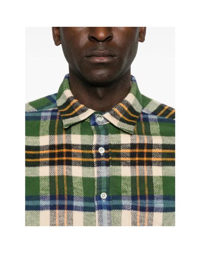 포르투기스 플란넬 [해외직구] 26FW 포르투기스플란넬 긴팔 셔츠 035 HARBOR GREEN NEUTRALS 착용컷