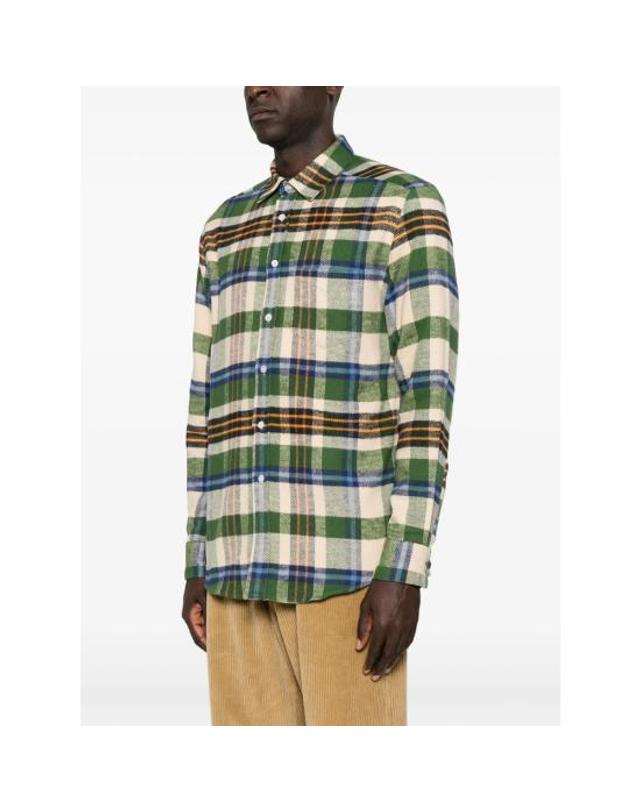 포르투기스 플란넬 [해외직구] 26FW 포르투기스플란넬 긴팔 셔츠 035 HARBOR GREEN NEUTRALS 착용컷