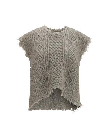 [해외직구] 26FW 알13 베스트 R13WY228Y290A LIGHT HEATHER GREY TWEED