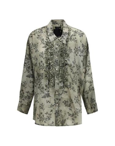 [해외직구] 26FW 알13 셔츠 R13WR703R907B GREEN FLORAL