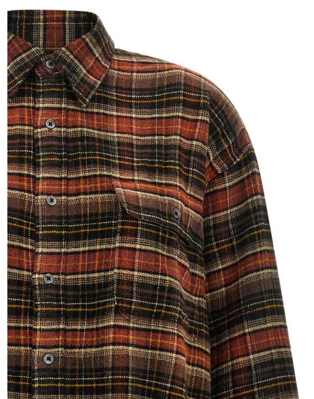 알13 [해외직구] 26FW 알13 셔츠 R13WR415R854BBROWNDARKGREYPLAID Multicolor 착용컷