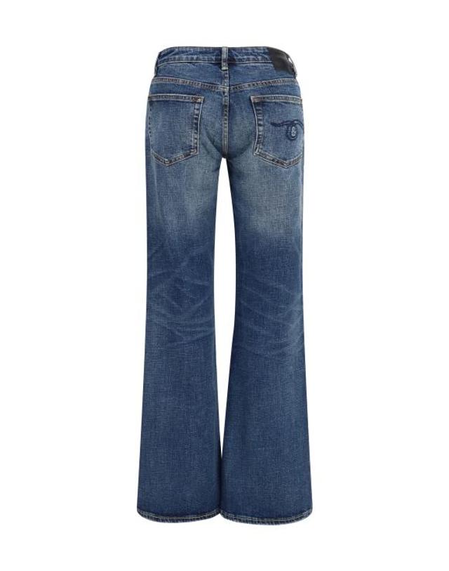 알13 [해외직구] 26FW 알13 스트레이트 팬츠 R13WD220D275A MIRE BLUE STRETCH 착용컷