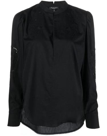 [해외직구] 22FW 랙앤본 탑 WAW22PA0014T01 BL Black