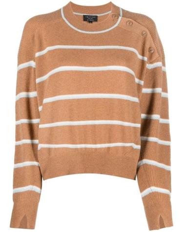 [해외직구] 22FW 랙앤본 스웨터 WAS22P032AU33 Neutrals