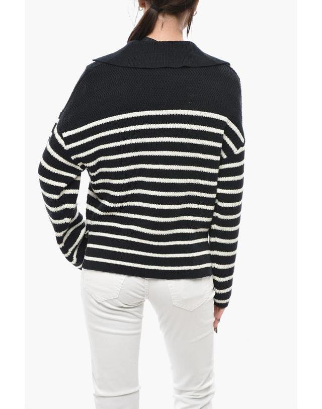 랙앤본 [해외직구] 랙앤본 스웨터 WAS24P028SD28 BLACK Blue 착용컷