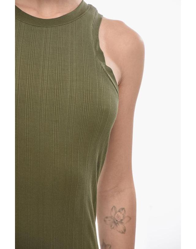 랙앤본 [해외직구] 랙앤본 롱 원피스 WAC24P3010NH10 DRKOLVE Military Green 착용컷