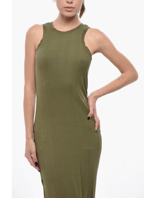 랙앤본 [해외직구] 랙앤본 롱 원피스 WAC24P3010NH10 DRKOLVE Military Green 착용컷