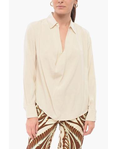 [해외직구] 랙앤본 블라우스 WAW23SA0447544 0 IVORY Beige