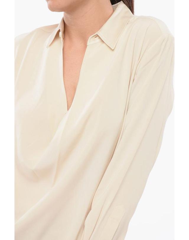 랙앤본 [해외직구] 랙앤본 블라우스 WAW23SA0447544 0 IVORY Beige 착용컷