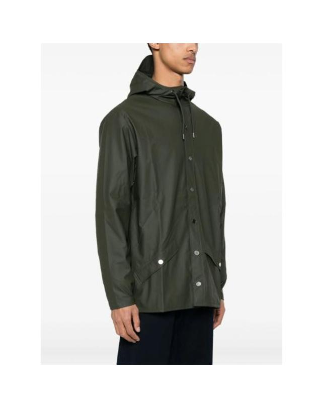 레인스 [해외직구] 26FW 레인스 수트 자켓 12010 GREEN BLACK 착용컷