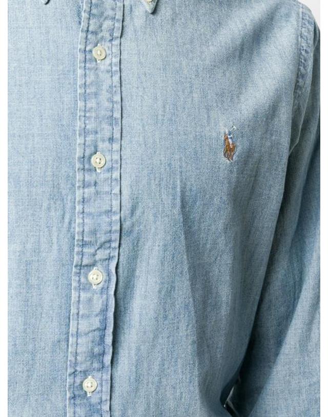 폴로 [해외직구] 26SS 랄프 로렌 데님 셔츠 710792042001 CHAMBRAY 착용컷