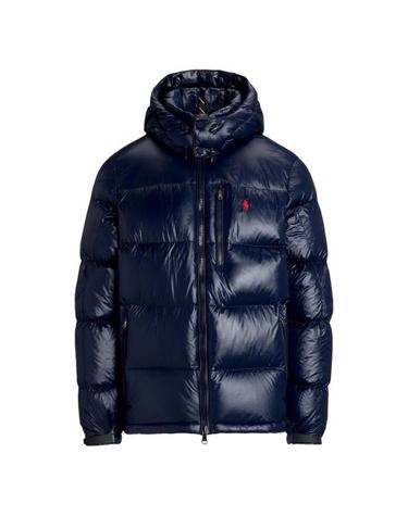 [해외직구] 26FW 랄프 로렌 포니 로고 후디드 패딩 710968281002 NAVY BLUE
