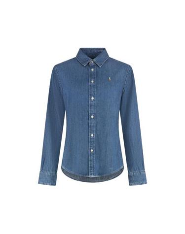 [해외직구] 26FW 랄프 로렌 데님 셔츠 211969458001 MERWA BLUE