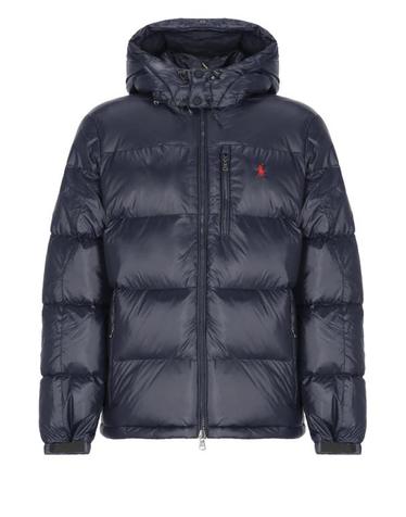 [해외직구] 26FW 랄프 로렌 포니 로고 후디드 패딩 710968281 002 Blue