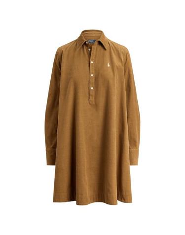[해외직구] 26FW 랄프 로렌 미디 원피스 211B22153 003 BROWN