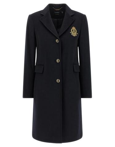 [해외직구] 26FW 랄프 로렌 크레스트 패치 울 블렌드 코트 297958509002 Blue