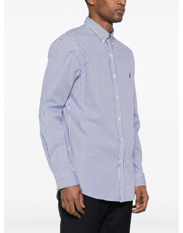 폴로 [해외직구] 26SS 랄프 로렌 긴팔 셔츠 710928254008 BLUE WHITE 착용컷
