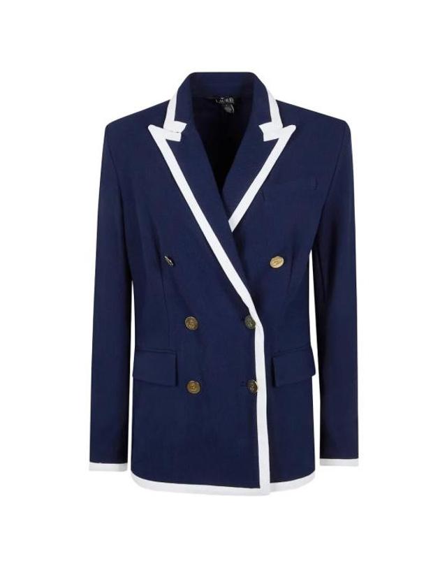 폴로 [해외직구] 26SS 랄프 로렌 수트 자켓 200P03759001 REFINED NAVY WHITE 착용컷