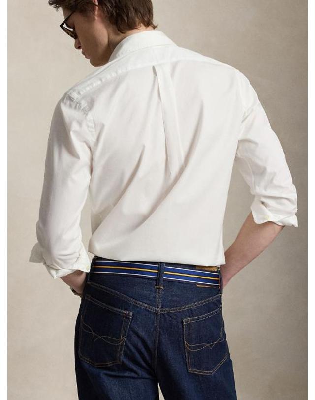 폴로 [해외직구] 26SS 랄프 로렌 긴팔 셔츠 710B20512 003 White 착용컷