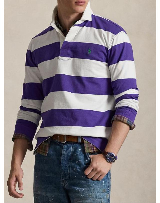 폴로 [해외직구] 26SS 랄프 로렌 폴로 티셔츠 710717116 505 Purple 착용컷