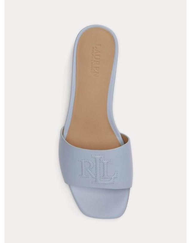 폴로 [해외직구] 26SS 랄프 로렌 뮬 슬리퍼 802959143011 Light Blue 착용컷