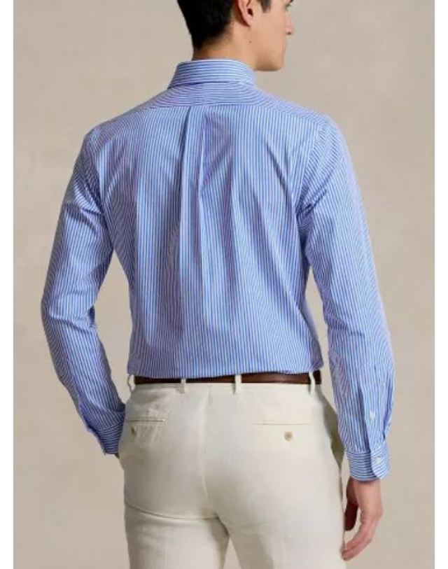 폴로 [해외직구] 26SS 랄프 로렌 긴팔 셔츠 7109293460014655HLIGHTBLUEWHITE Light Blue 착용컷