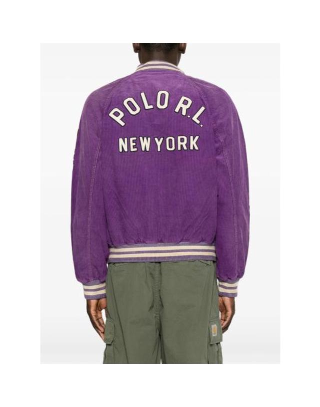 폴로 [해외직구] 26FW 랄프 로렌 봄버 자켓 710B22992001 VIOLE PURPLE 착용컷