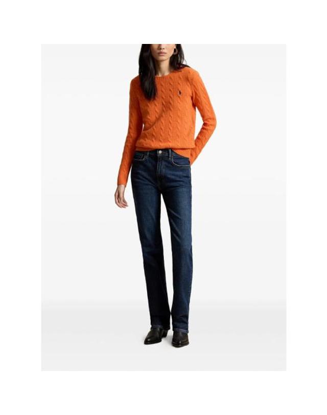 폴로 [해외직구] 26FW 랄프 로렌 스웨터 211971865504 ORANG ORANGE 착용컷