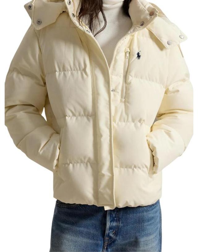 폴로 [해외직구] 26FW 랄프 로렌 숏패딩 211B17285 003 WHITE 착용컷