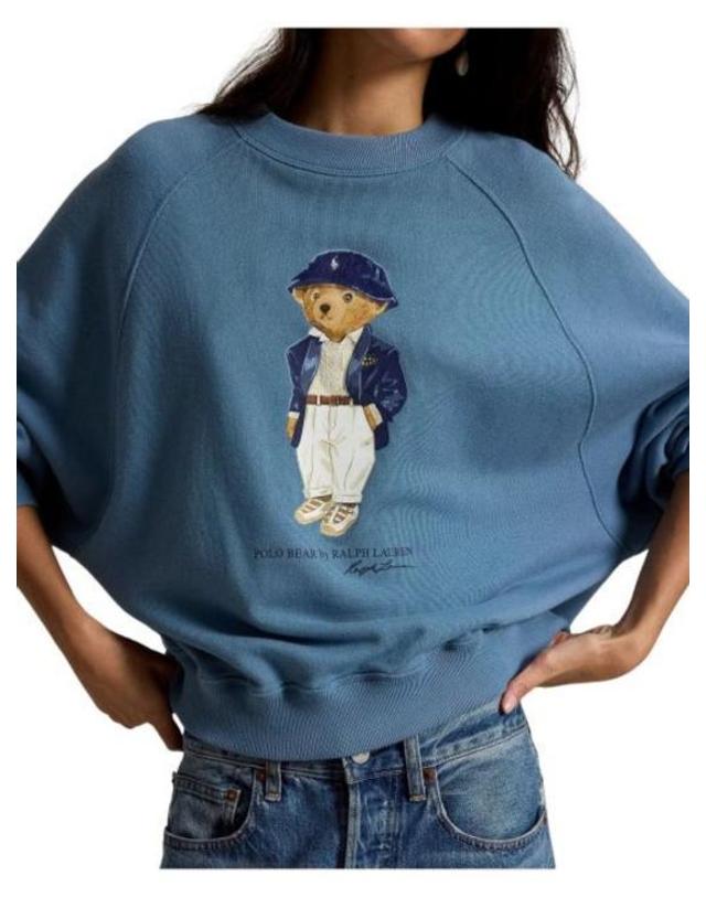 폴로 [해외직구] 26FW 랄프 로렌 스웨터 211B17778 001 LIGHT BLUE 착용컷