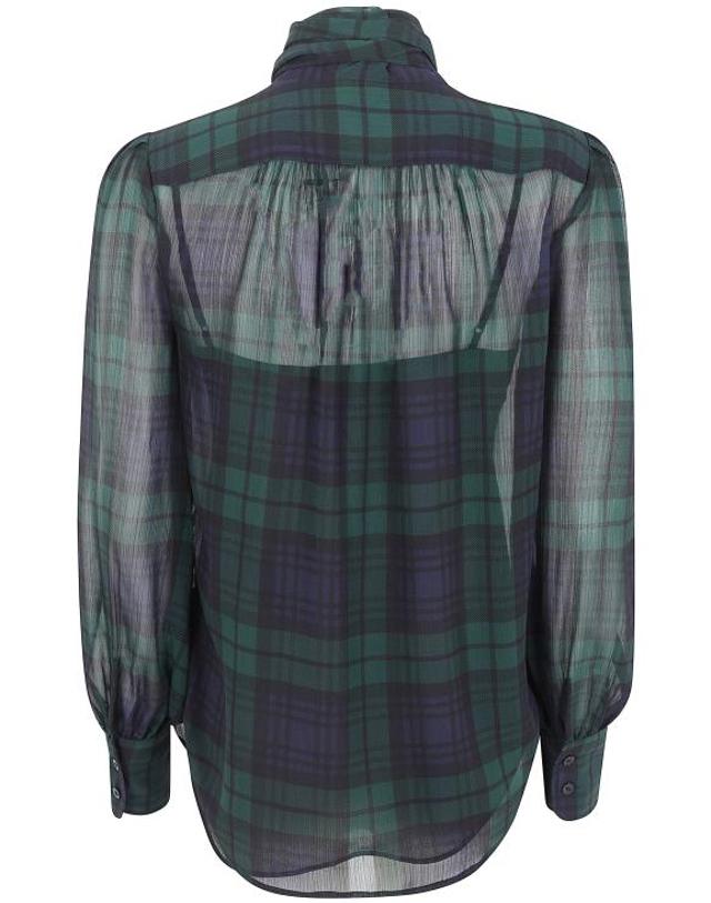 폴로 [해외직구] 26FW 랄프 로렌 블라우스 200B27683 001 NAVY GREEN BLACK 착용컷
