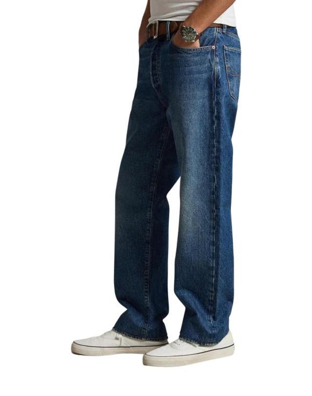 폴로 [해외직구] 26FW 랄프 로렌 스트레이트 팬츠 710B19633 001 DENIM BLUE 착용컷