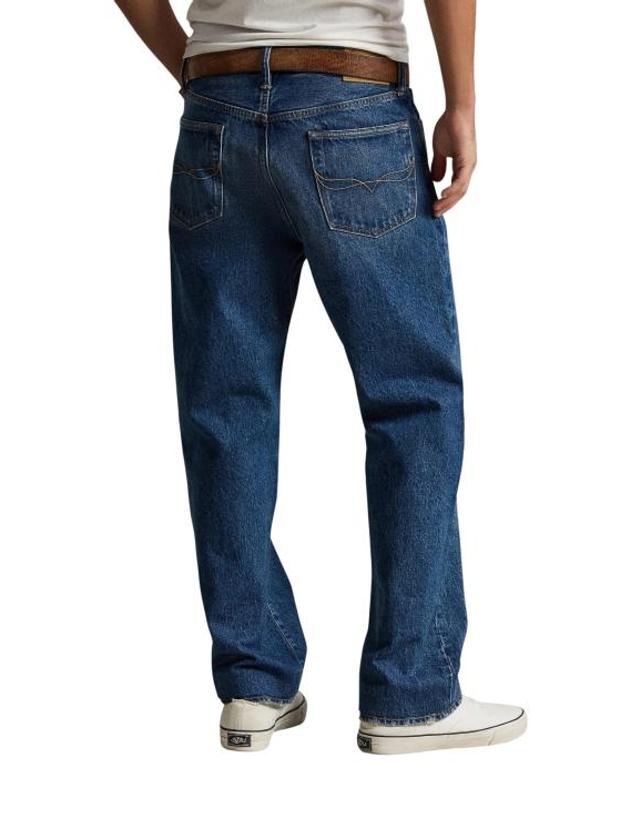 폴로 [해외직구] 26FW 랄프 로렌 스트레이트 팬츠 710B19633 001 DENIM BLUE 착용컷