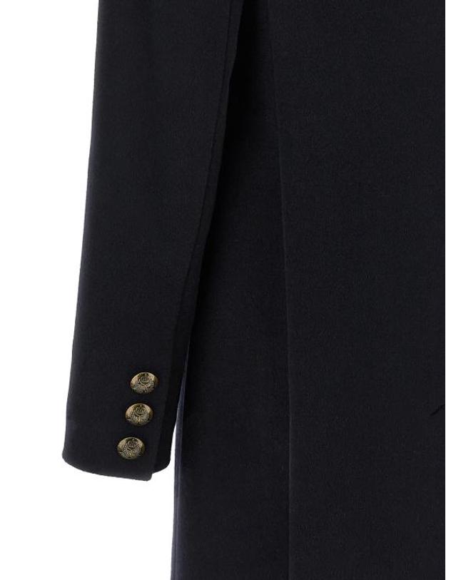 폴로 [해외직구] 26FW 랄프 로렌 크레스트 패치 울 블렌드 코트 297958509002 Blue 착용컷