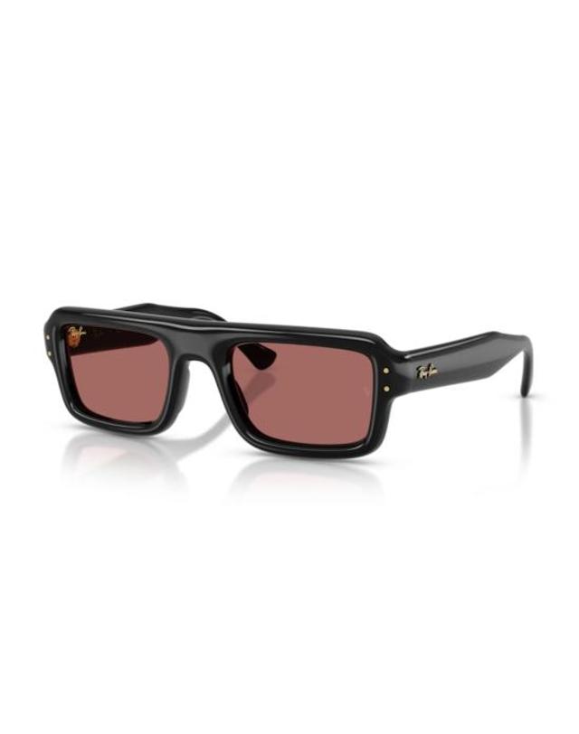 레이벤 [해외직구] 26FW 레이밴 선글라스 RB495460169 601 69 52 BLACK 착용컷