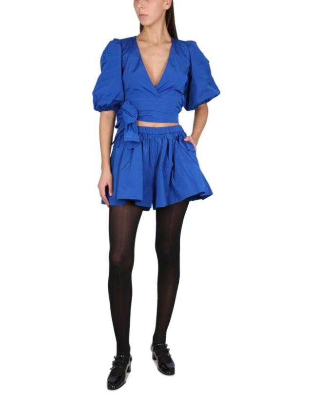 레드발렌티노 [해외직구] 23SS 레드발렌티노 블라우스 2R3ABL30 1FP788 Blue 착용컷