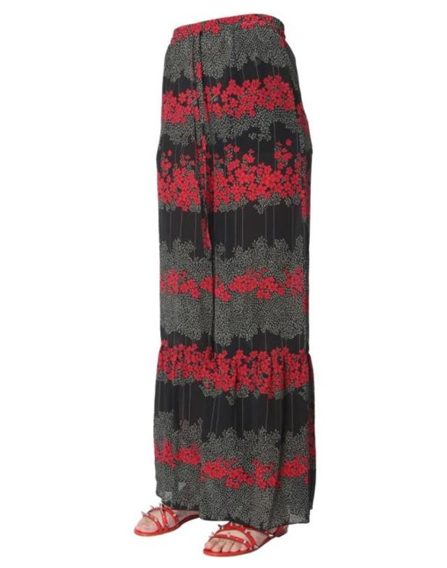 레드발렌티노 [해외직구] 19FW 레드발렌티노 스트레이트 팬츠 SR3RBB25 4A10NO Black 착용컷