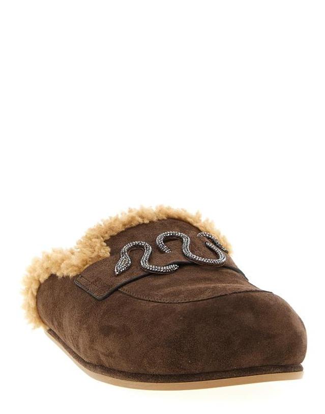 르네 카비올라 [해외직구] 르네 카오빌라 뮬 슬리퍼 LDC12673020CRO1Y364 BROWN 착용컷