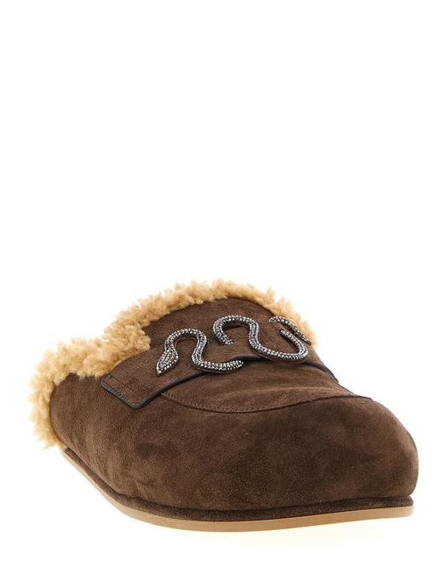 르네 카비올라 [해외직구] 25FW 르네 카오빌라 뮬 슬리퍼 RE323111BM BROWN 착용컷