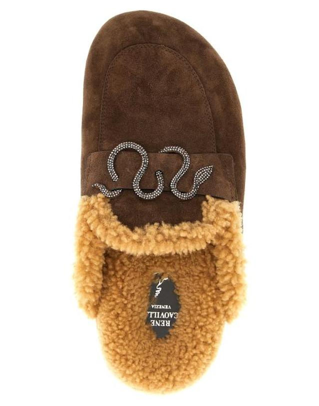 르네 카비올라 [해외직구] 25FW 르네 카오빌라 뮬 슬리퍼 RE323111BM BROWN 착용컷