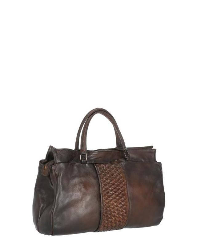 렙틸하우스 [해외직구] 26FW 렙틸하우스 토트백 H879 CUBE TRXTERRA DARK Brown 착용컷