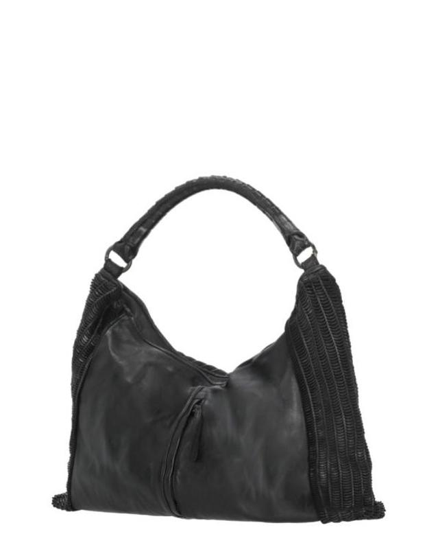 렙틸하우스 [해외직구] 26FW 렙틸하우스 숄더백 H354 LUNENERO NERO Black 착용컷