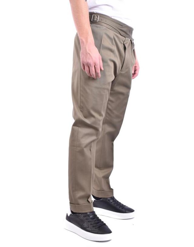 로베르토 카발리 [해외직구] 22SS 로베르토 카발리 스트레이트 팬츠 ORT204 FN06304749 Khaki 착용컷